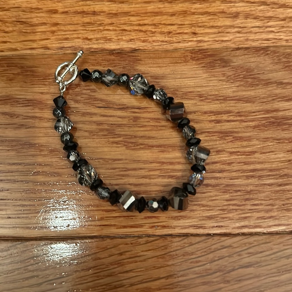 Artisan sparkly crystal bead bracelet